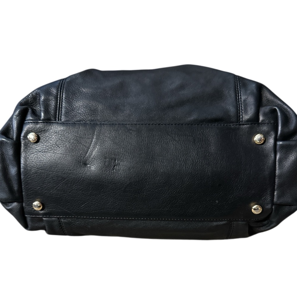 Michael Kors Black Leather Handbag.  See photos for measurements - Picture 8 of 8